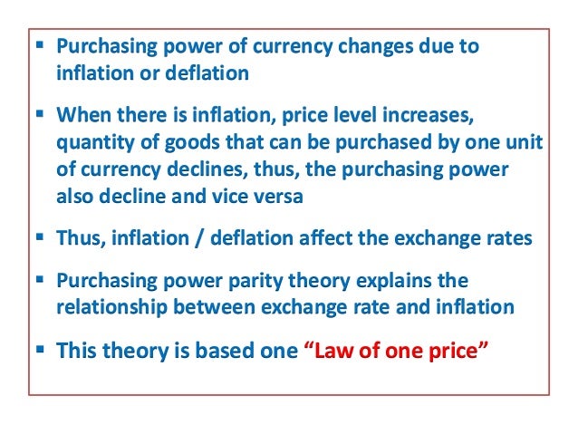 purchasing power parity theory diagram